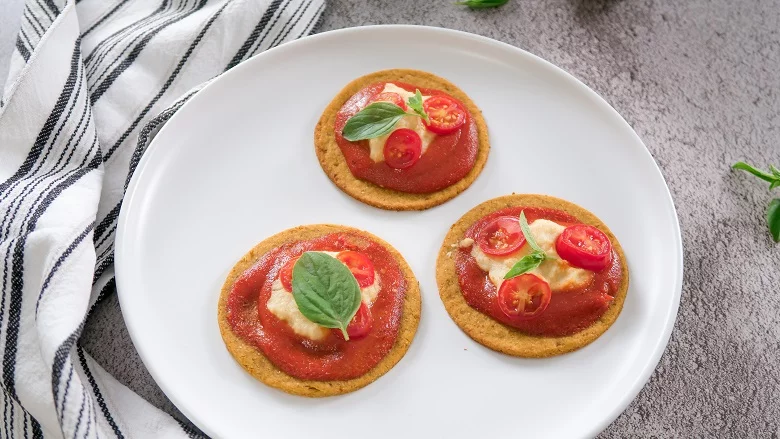 Mini Pizza com Massa de Abóbora