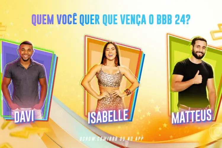 Davi, Isabelle ou Matteus: big brother brasil