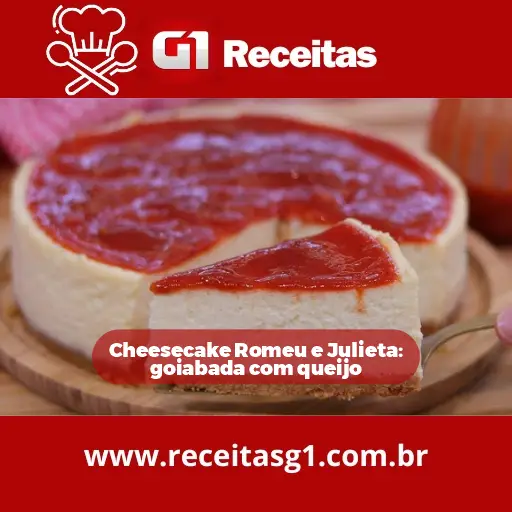 Cheesecake Romeu e Julieta: goiabada com queijo